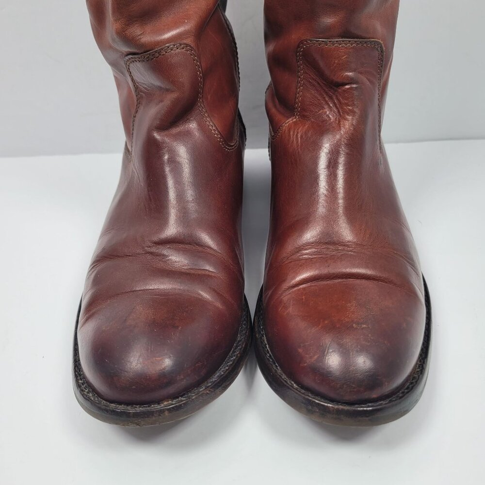 Frye Melissa Button Tall Knee Pull On Women's Brown Boots 77167 US Size 7.5B - Picture 9 of 15